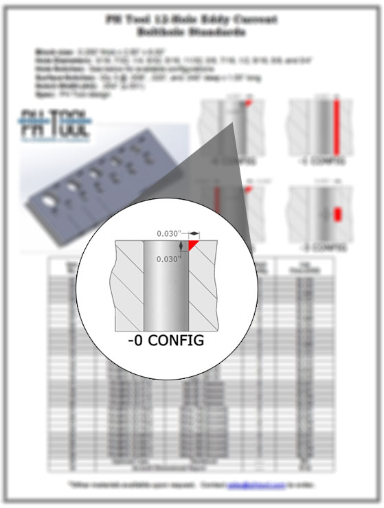 12Hole Eddy Current Bolthole Standards Chart