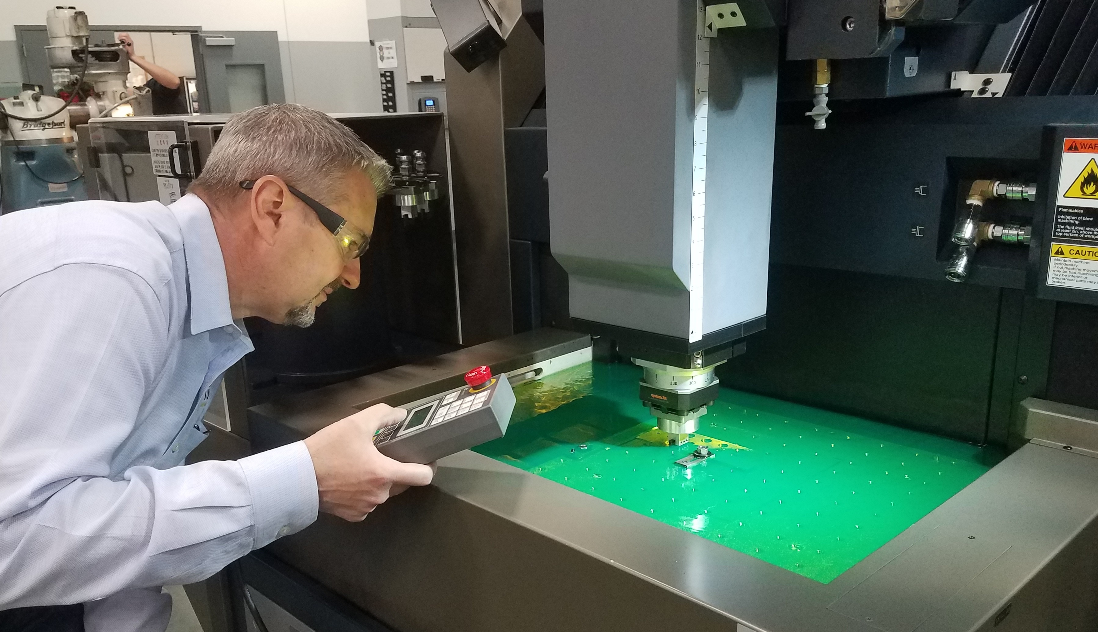 Creating and measuring EDM notch shapes